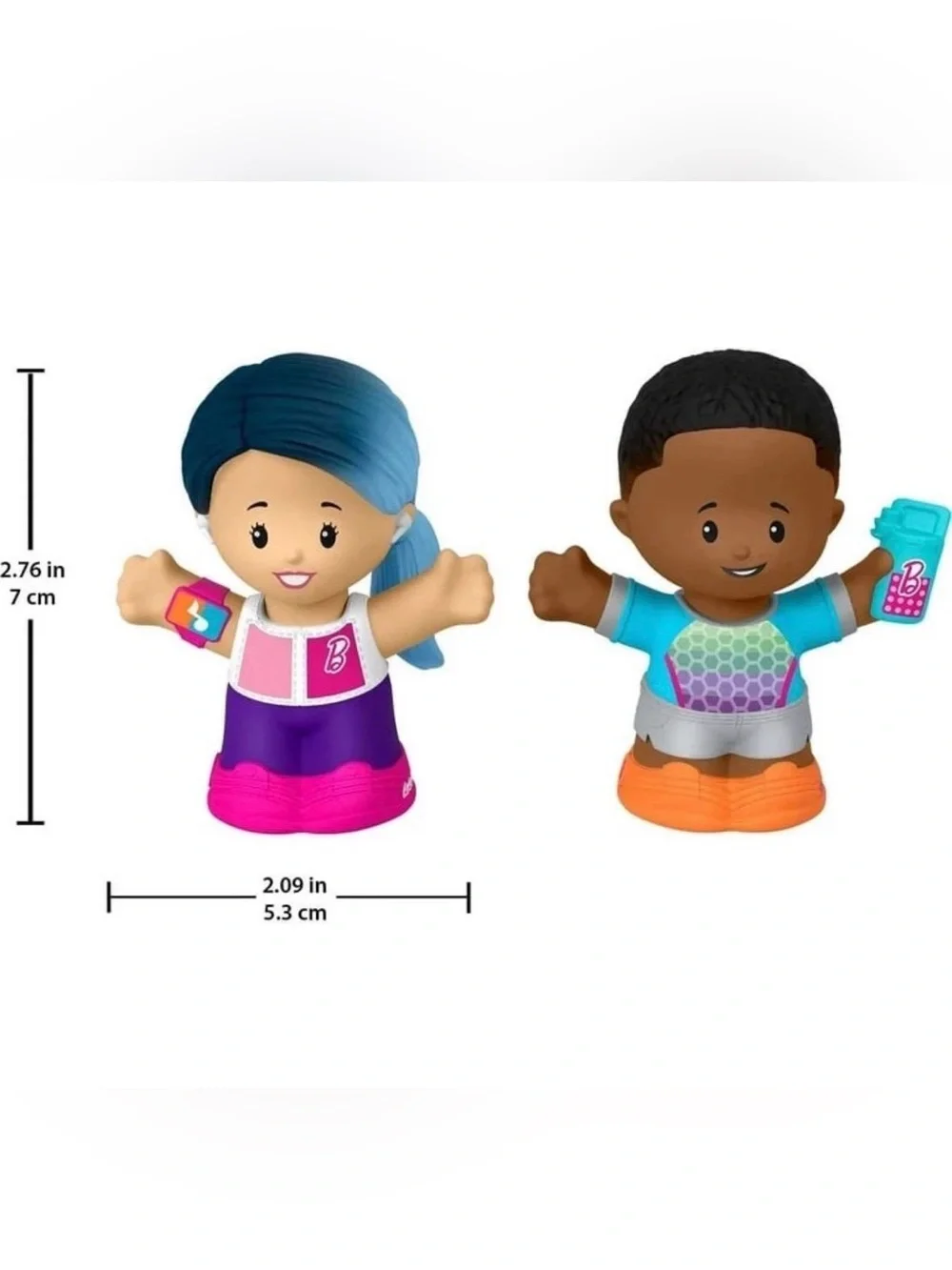 🆕 2 Fisher-Price Little People Barbie Party & Wellness Figure Sets 4 Characters